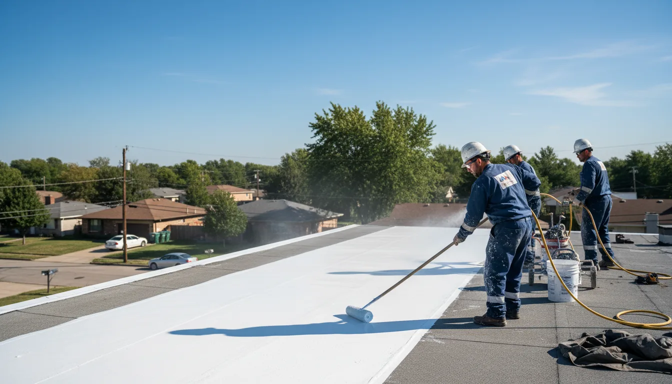 Commercial roof coating in Holliston, MA near me